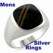 silver mens ring