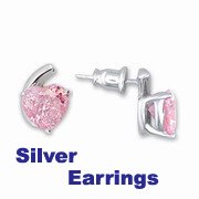 silver earrings