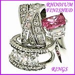 rhodium plated rings